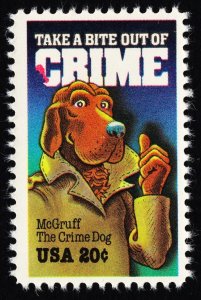 US 2102 MNH VF 20 Cent McGruff The Crime Dog