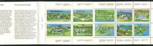 1985 Canada booklet 87 with Sc1059a Canadian Forts pane of 10 MNH