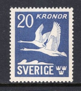 Sweden 1942 Airmail 20k Swans Birds Single MNH #C8c