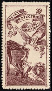 Vintage France Poster Stamp Society for the Protection of Animals Grammont Law