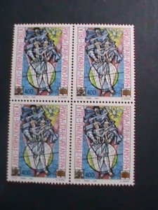 VATICAN 1994 SC#955 INTERNATIONAL YEAR OF THE FAMILY -MNH-BLOCK OF 4 VERY FINE