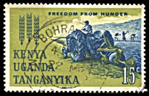 Kenya,Uganda,Tanganyika 136, used, Freedom From Hunger Campaign