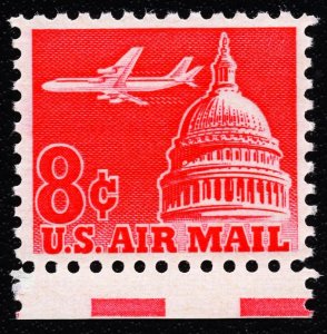 US C64 MNH VF 8 Cent Jet and Capitol