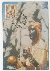 Maximum card Spain 1954 Madonna and Child