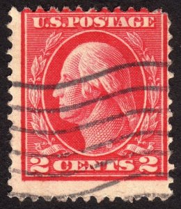 1912, US 2c Washington, Used, Scott #406