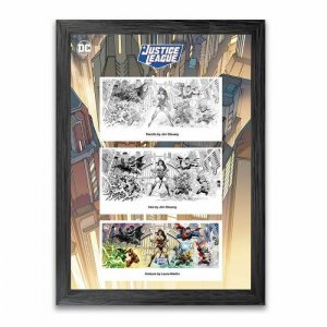 Royal Mail - Dc collection - Justice League - Framed Print