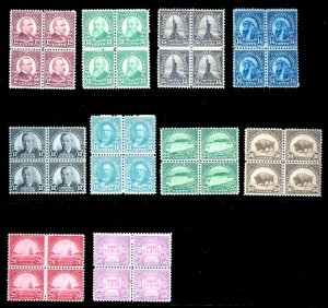 U.S. 1923-37 ISSUES 692-701  Mint (ID # 83081)