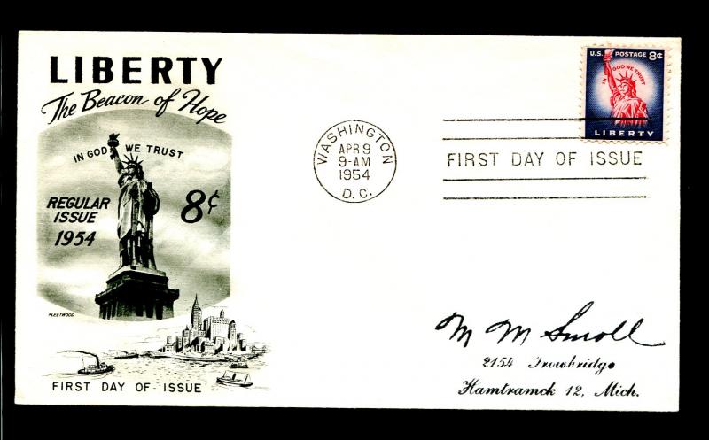 US 1041 ADDR Liberty Issue - Statue of Liberty Fleetwood