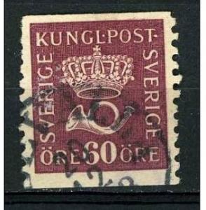 Sweden 1920/1934 - Scott 148 - 60 o, Crown & Post Horn 