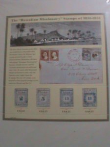 UNITED STATES STAMP:2002-SC#3694 HAWAIIAN MISSIONARY STAMPS MINT FULL PANEL :