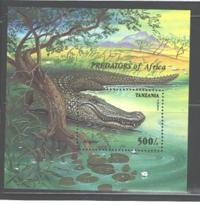 TANZANIA 1995 BATS & ALLIGATORS #1403 & 1429 MNH