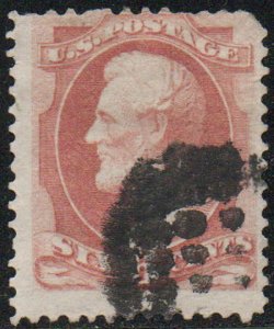 USA #159 Fine, deep cork cancel, neat! Retails $18