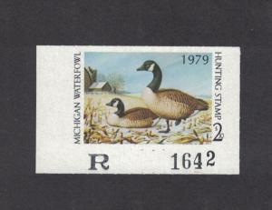 MI4 - Michigan State Duck Stamp. Single. MNH. OG.