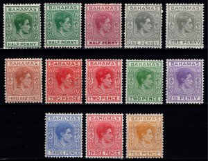 Bahamas 1938-52 George VI Def., Part Set [Unused]