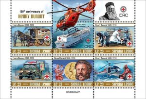 2024 03- SIERRA LEONE - HENRY DUNANT          6V  complet set    MNH ** T