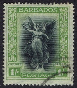 BARBADOS 1920 VICTORY 1/- USED