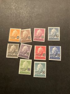 Stamps Christmas Island Scott #1-10 hinged