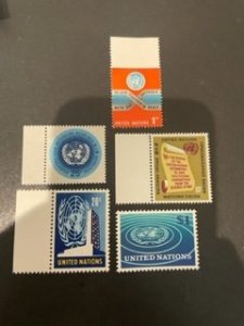 United Nations sc 146-150 MNH comp set
