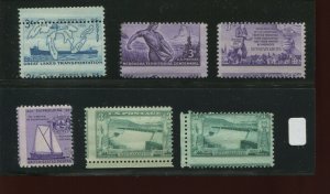 6 ERROR FREAK AND ODDITY EFO Misperf Shifts  Mint  Stamps (Bx 1931)