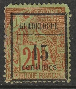 Guadeloupe 1889 Sc 4 MNG tear at left side