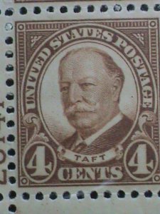 ​UNITED STATES-1930 SC#685-OVER 91 YEARS OLD- WILLIAM H. TUFT MNH-PLATE BLOCK