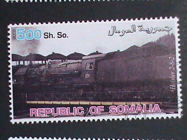 ​SOMALIA STAMP:2002 WORLD CLASSIC TRAINS CTO -MNH LARGE SET. #3 CONDITION FINE