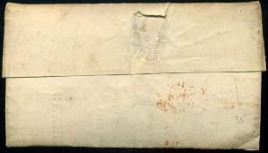 1840 Returned paid Letter Dead Letter Office with Letter