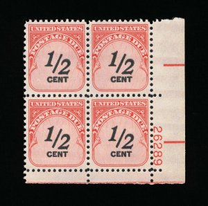 EXCEPTIONAL GENUINE SCOTT #J88 VF-XF MINT OG NH 1959 PLATE BLOCK-4 PLATE #26289