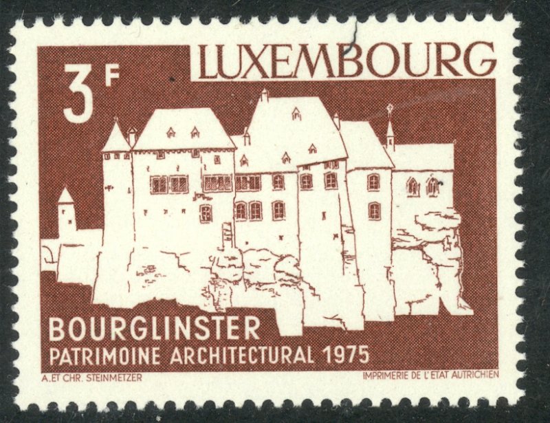 LUXEMBOURG 1975 3fr Bourglinster Issue Sc 556 MNH