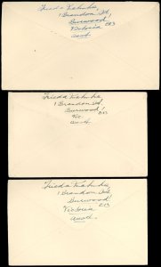 1949-1959 LOT/6 Diff. AUSTRALIA FDC's, 2 Philatelic Bureau Melbourne, Mornington