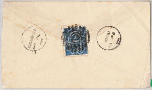 56801 -  INDIA : Travancore -  POSTAL HISTORY: STATIONERY COVER