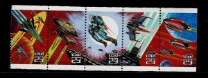 USA # 2741-45 MNH SPACE FANTASY LOT OF 5 STAMPS 29 CENTS