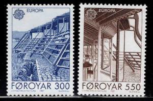 FAROE ISLANDS Scott 156-157 MNH** Europa 1987 Nordic House set