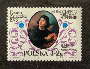 Poland 1973 Scott B129 CTO - 4 + 2 Zł,  Stamp Day, Mikolaj Kopernik, Corpernicus
