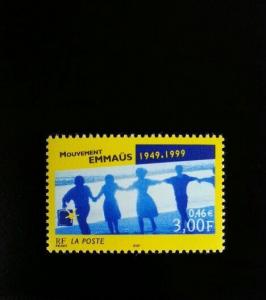 1999 France Emmaus Movement, 50th Anniversary Scott 2739 Mint F/VF NH