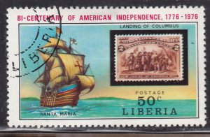 Liberia 708 American Revolution Bicentennial 1975