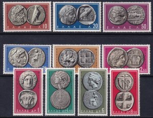 Greece 1959 Sc 639-48 set MNH**