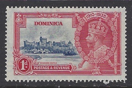 Dominica, Scott #90; 1p King George V Silver Jubilee, MH