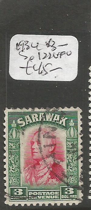 Sarawak 1934 $3 SG 122 VFU (6csl)
