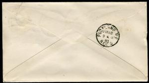 Postal Cover - WATERVILLE ME TO PORTLAND ME - JUL 17 1893 NATIONAL BANK - S6407