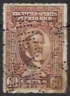 US Internal Revenue. Rectified Spirits - Puerto Rico.  used. Perfin