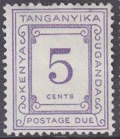 Kenya, Uganda, Tanzania sc#J7 1935 5c Postage Due MH