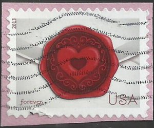 # 4741 USED ENVELOPE WITH WAX SEAL