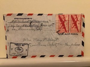 U.S. Army Post Examiner passed 1943 Airmail cover Ref R25505