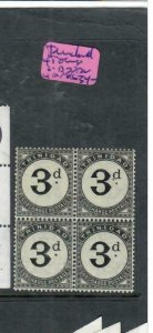 TRINIDAD & TOBAGO (PP2802B)  POSTAGE DUE 3D  BLOF 4  SG D20  MNH 