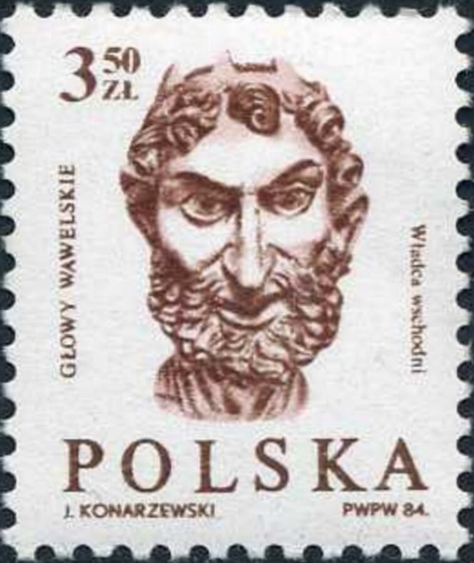 Poland 1985 MNH Stamps Scott 2628 Sculpture Carved Head Royal Castle Wawel