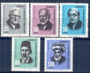 Turkey 1966 Famous People Writers Historian Mi 1990/4 MNH