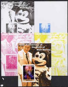 Angola 2001 Birth Centenary of Walt Disney #10 s/sheet - ...