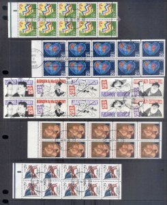 USA 1990's on Assorted Oddments, blocks, panes , duplicates Used 5 scans