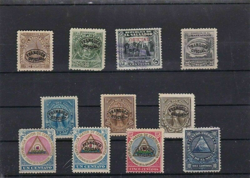 EL SALVADOR  MOUNTED MINT OR USED STAMPS ON  STOCK CARD  REF R1023